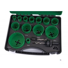 HiKOKI 752177 13-delars hålsågssats i kassett bi-metall för koppar, rostfritt stål, tegel, gjutjärn, gipsskiva, plast och trä. HiKOKI 752177 13-delars hålsågssats i kassett bi-metall för koppar, rostfritt stål, tegel, gjutjärn, gipsskiva, plast och trä.