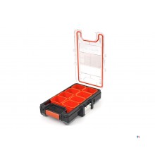 tactix profi waterproof storage system, assortment box with 8 separate trays