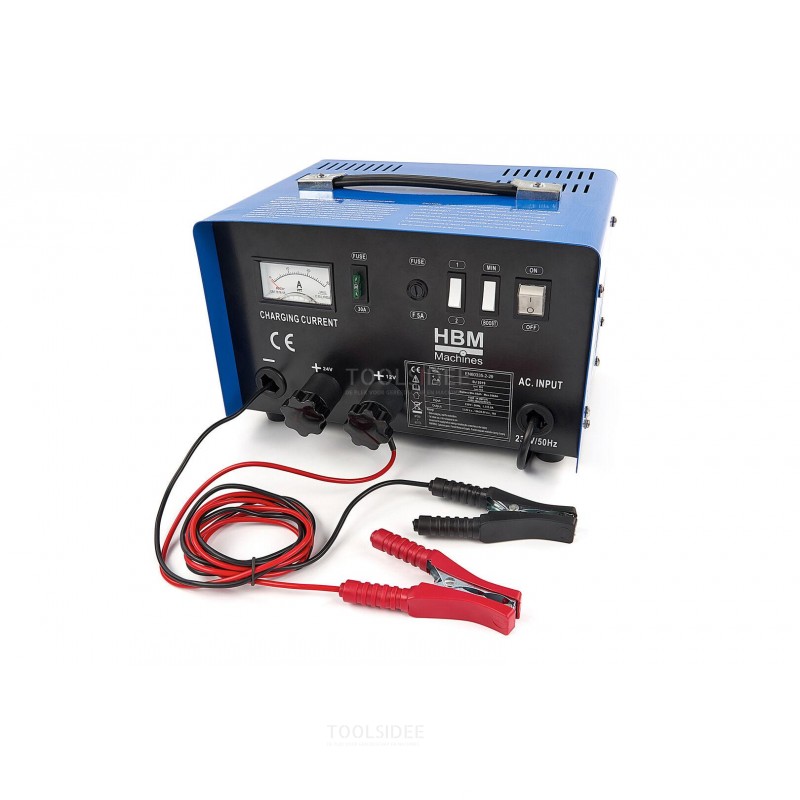  HBM Professional Akkulaturi, Start Booster 12, 24 volttia 92 “ 250 Ah