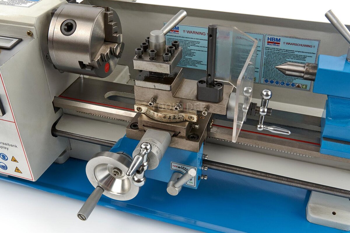 HBM 180 x 300 metall dreiebenk med digital skjerm