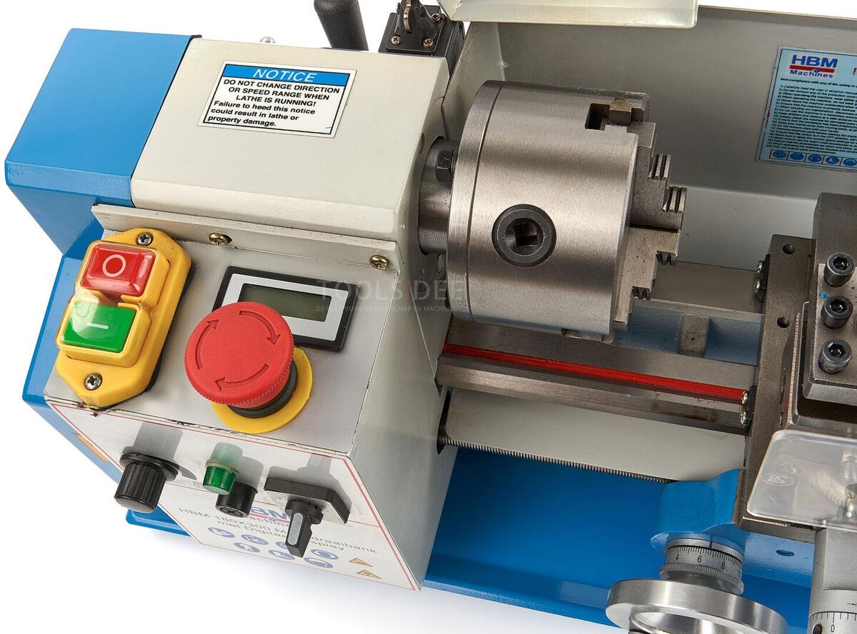 HBM 180 x 300 metall dreiebenk med digital skjerm