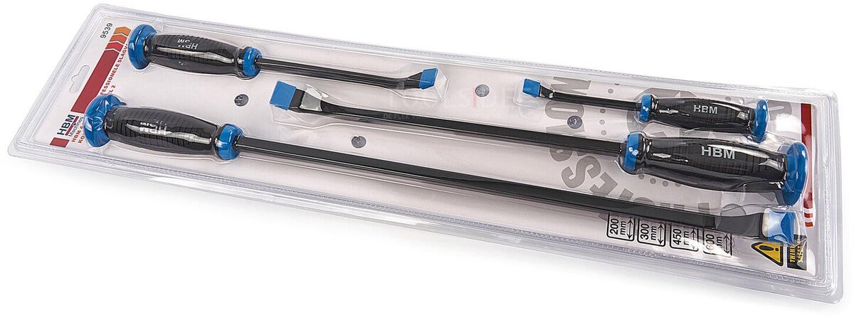 HBM professionelles 4-teiliges schlagfestes Brecheisen-Set Modell 2