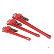 HBM 3-piece 90 degree one-handed pipe wrench, pipe pliers set model stillson
