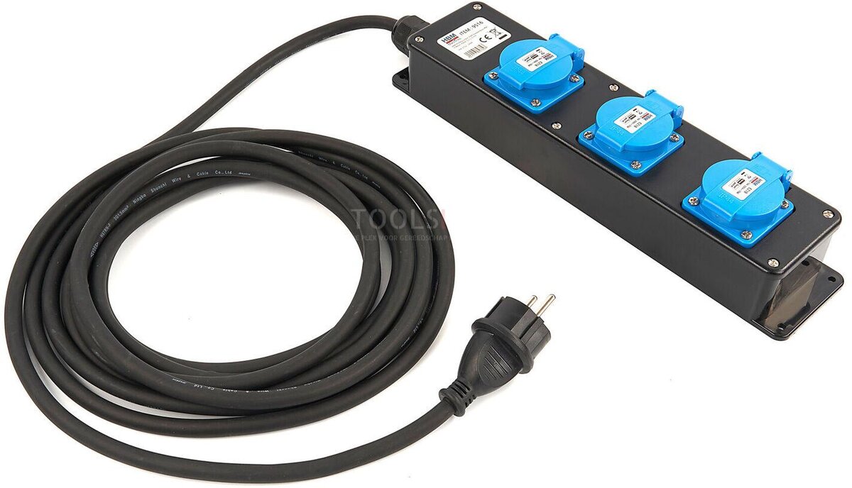 HBM Professional IP44-kontakt med 5 meter kabel 3 x 1,5 mm