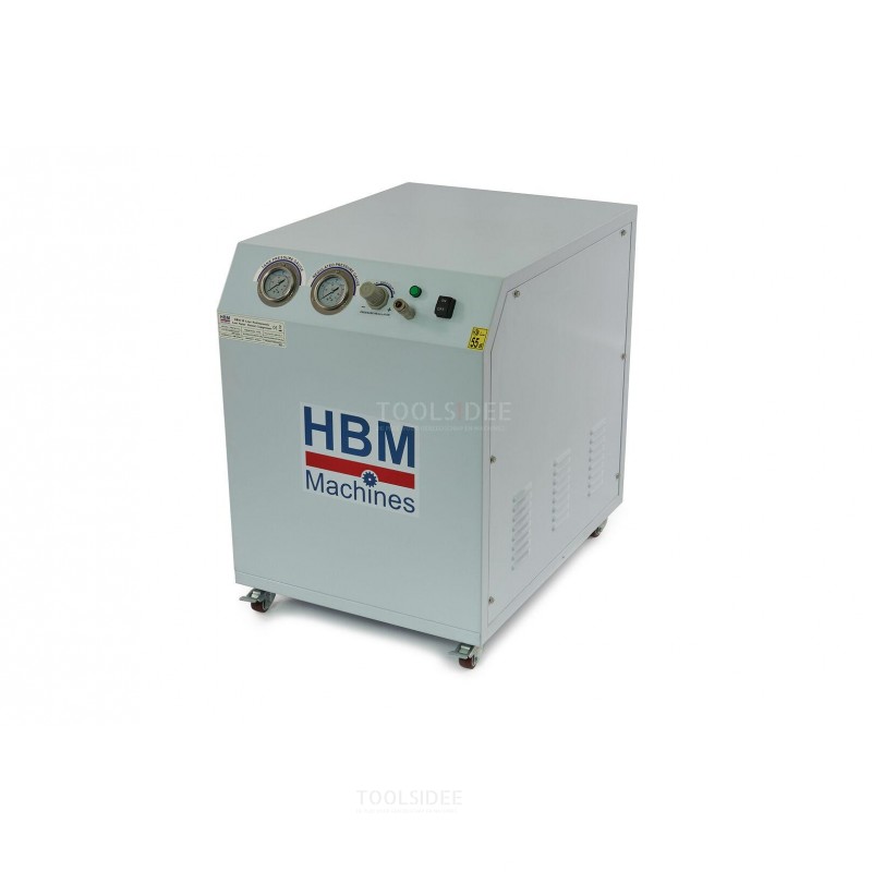 HBM Dental 1500 Watt 50 Liter Professionel støjsvag kompressor