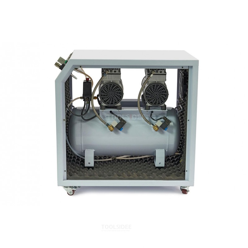 Compressore professionale a basso rumore HBM Dental 1500 Watt 50 litri