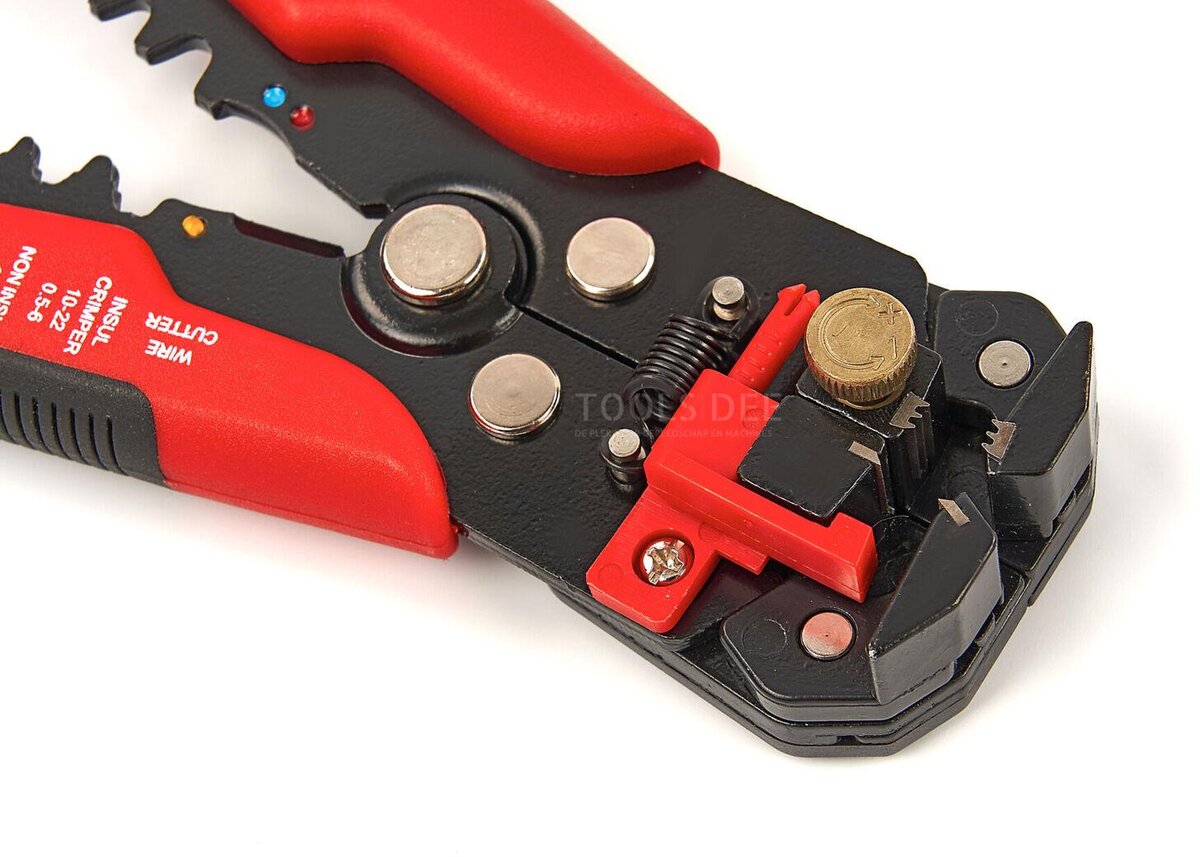 Hbm 199-stykke profi 4 i 1 automatisk trådstribningsværktøj med skære- og krympefunktion inklusive 199 kabelsko