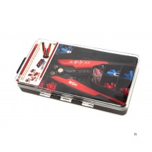 Hbm 199-stykke profi 4 i 1 automatisk trådstribningsværktøj med skære- og krympefunktion inklusive 199 kabelsko