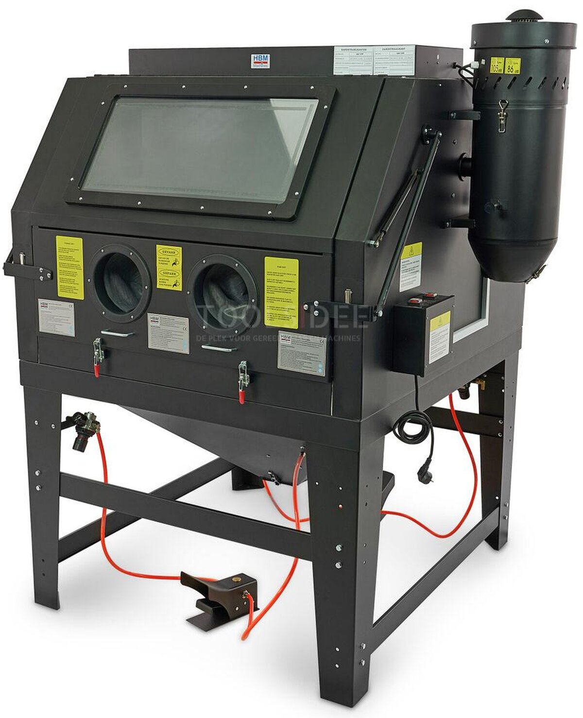 HBM SBC 1200 Blast Cabin With Extraction - SVART