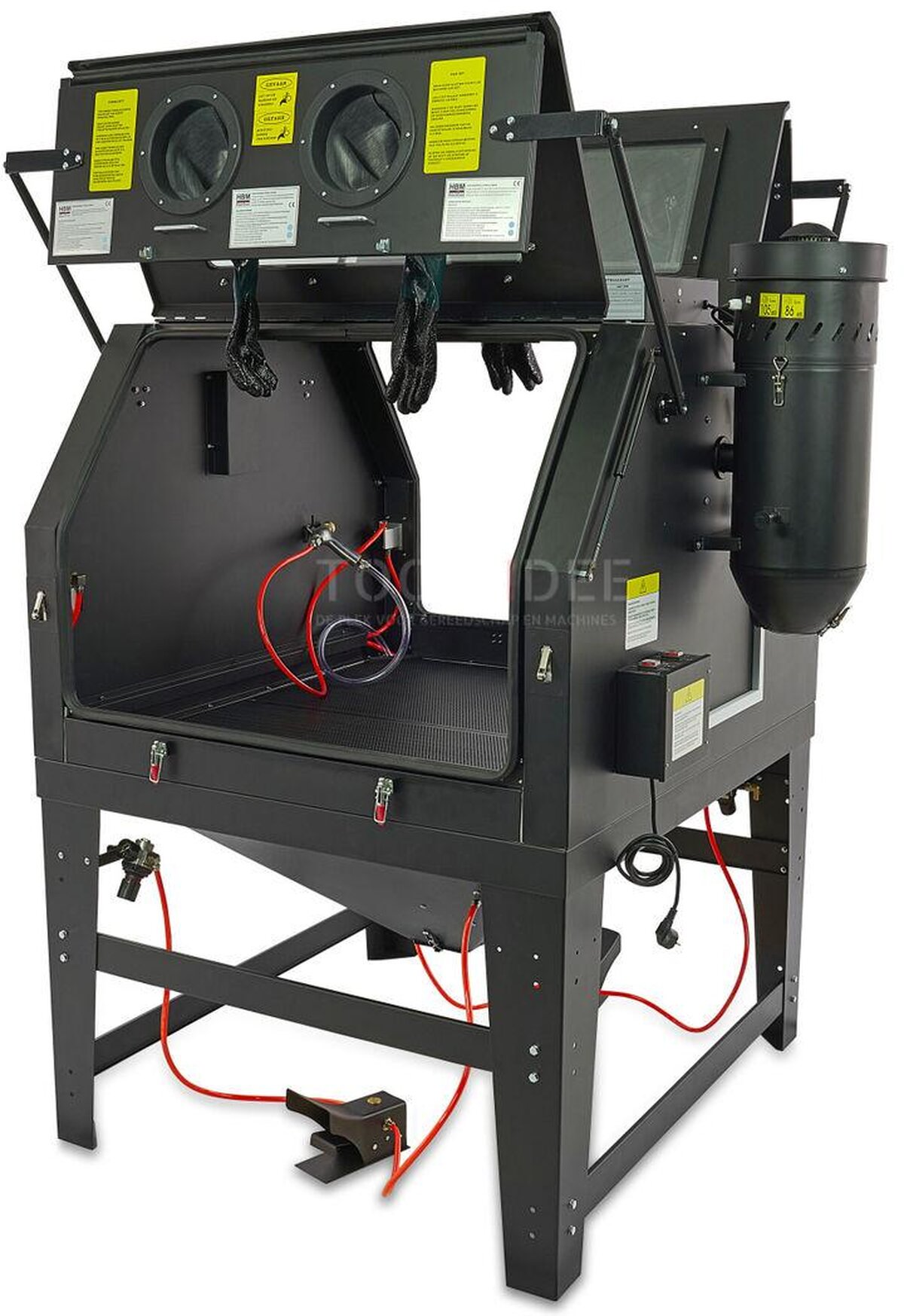 HBM SBC 1200 Blast Cabin With Extraction - SVART