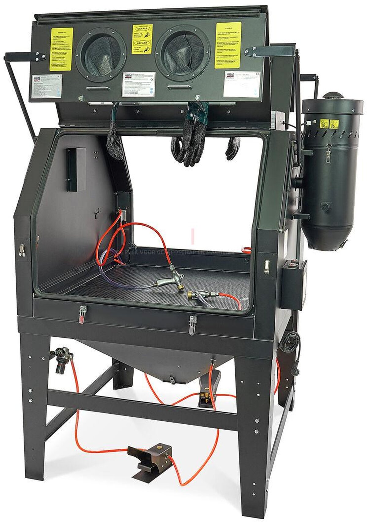 HBM SBC 1200 Blast Cabin With Extraction - SVART