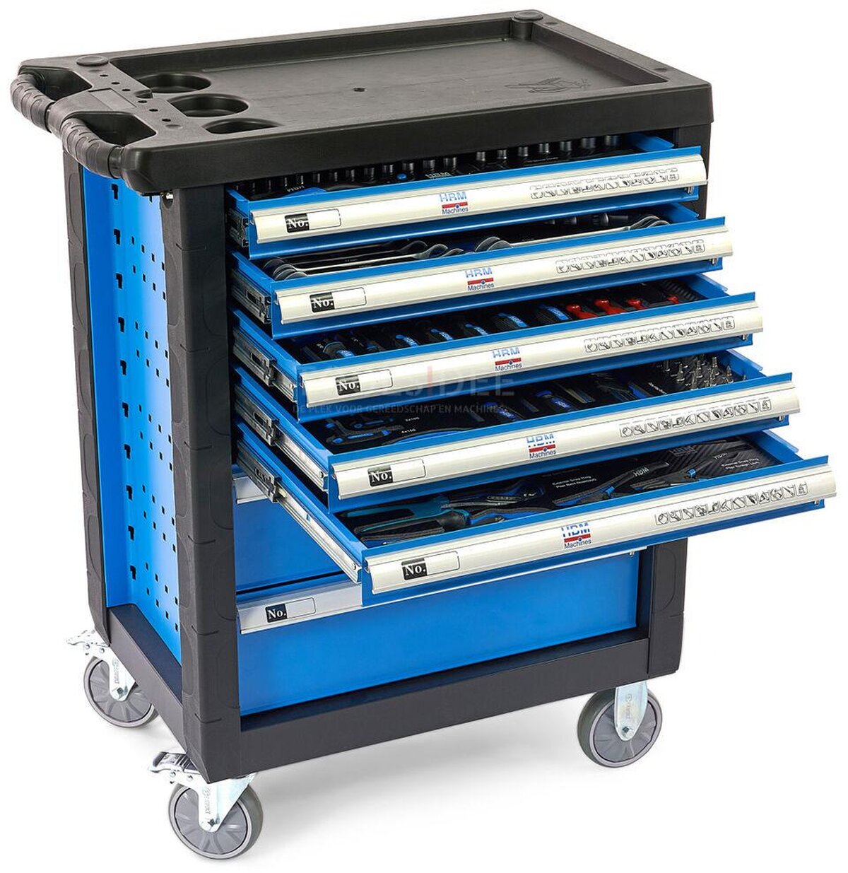 HBM 196 Piece Premium Filled Tool Trolley - BLÅ