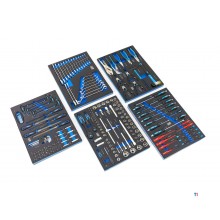 HBM 196 Piece Premium Filled Tool Trolley - BLÅ