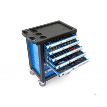 HBM 196 Piece Premium Filled Tool Trolley - BLÅ