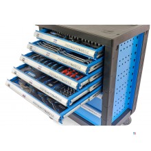 HBM 196 Piece Premium Filled Tool Trolley - BLÅ