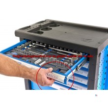 HBM 196 Piece Premium Filled Tool Trolley - BLÅ