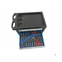 HBM 196 Piece Premium Filled Tool Trolley - BLÅ