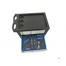 HBM 196 Piece Premium Filled Tool Trolley - BLÅ
