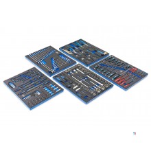 HBM 196 Piece Premium Filled Tool Trolley - BLÅ
