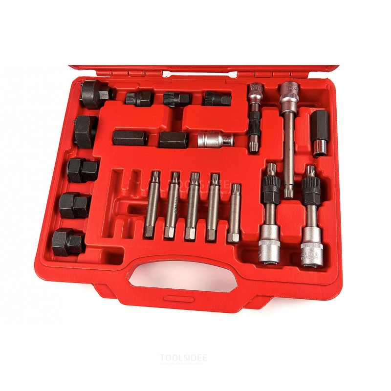 HBM dynamo pulley removal set and mounting set, repair set 23 pieces