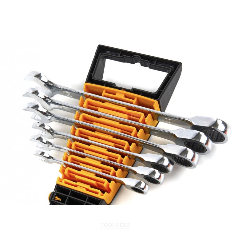 Stanley 4-89-907 6 piece stitch, ring, ratchet wrench set from 10 to 19 ...