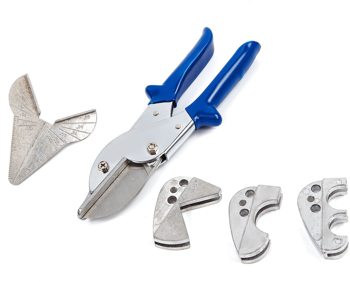 Hbm 6-delad PVC-skärsats med flera huvud och sockeltång