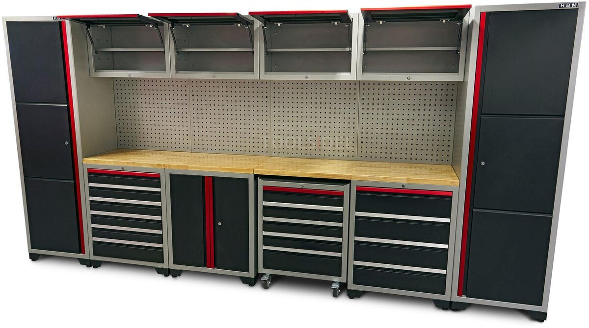 HBM 16 Piece Deluxe Professional Modular Workshop System