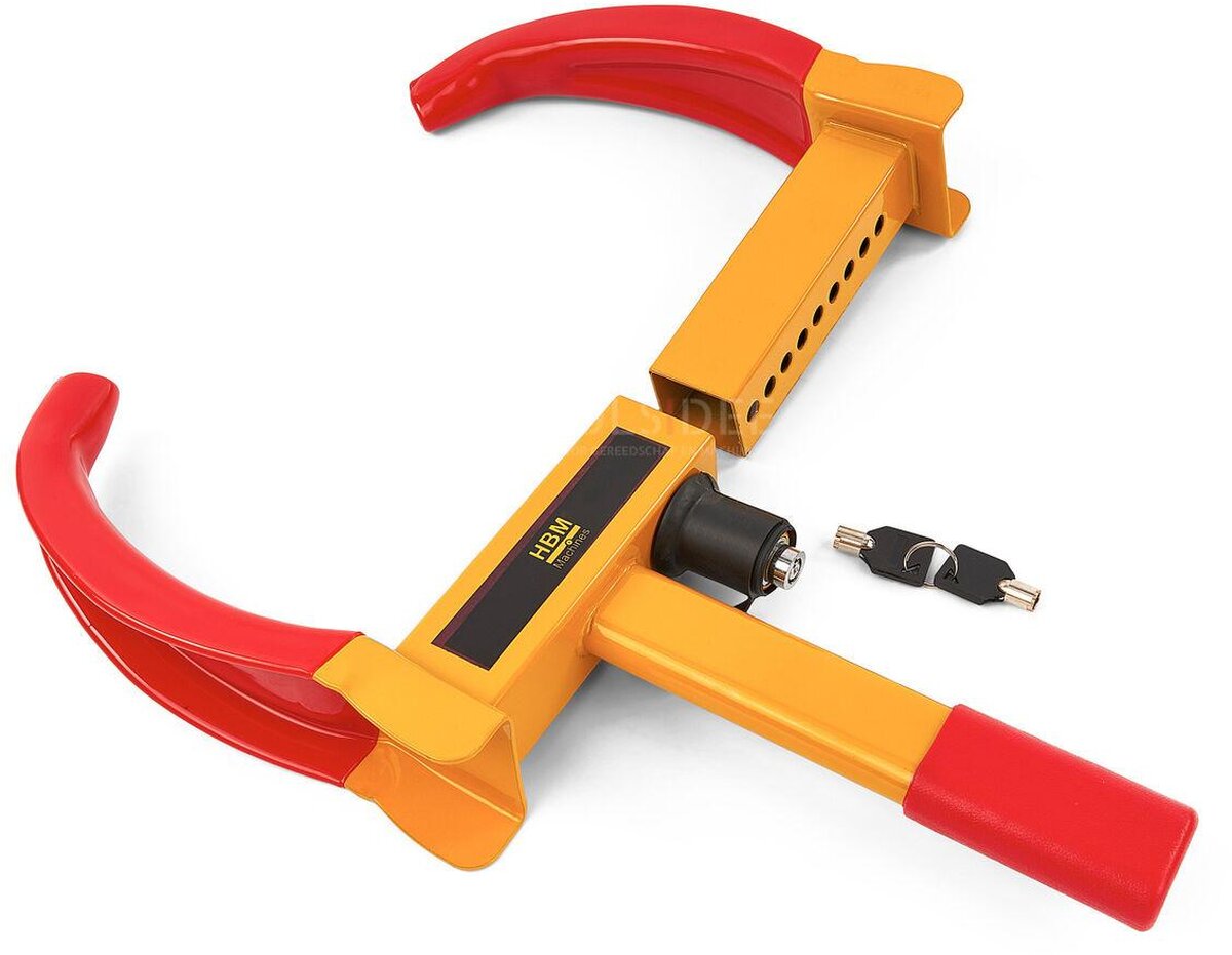 HBM Universal-Radklemme mit Schloss für Räder von 185 bis 290 mm