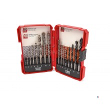 HBM 16 Piece, Muron Drills, Wood Spiral Drills and Metal Drill Bit Set HBM 16 Piece, Muron Drills, Wood Spiral Drills and Metal Drill Bit Set