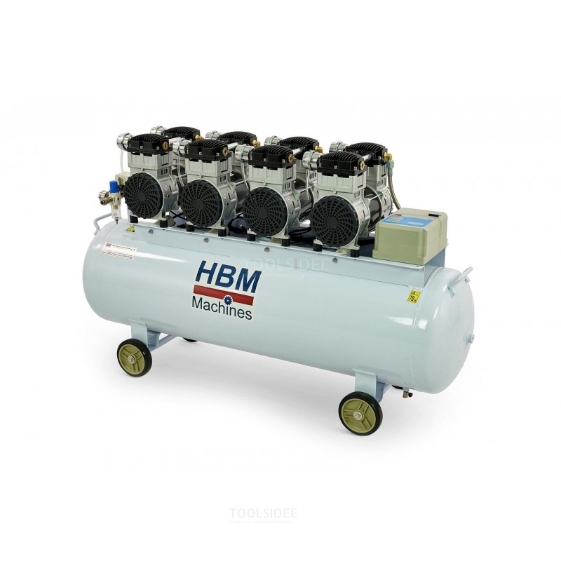 HBM 8 HP - 200 liters professionell lågbrusskompressor