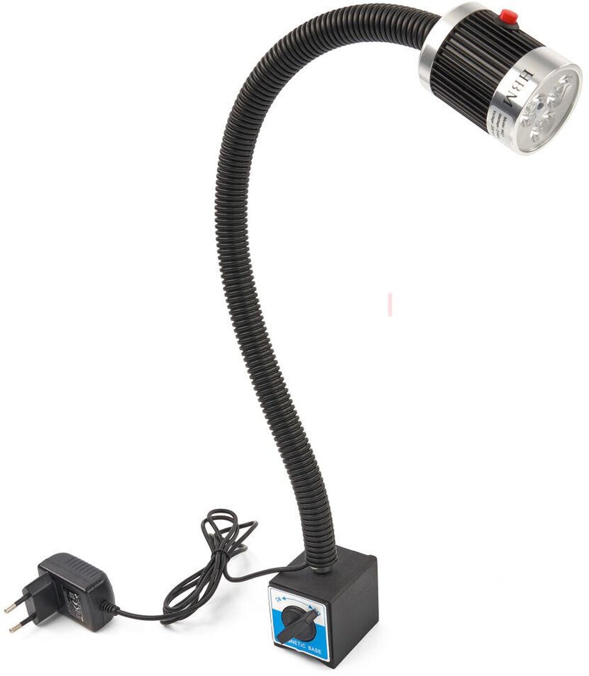 HBM magnetisk sokkel med 230 Volt kraft LED-belysning