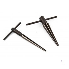 HBM 2-piece hand reamer set from 3 to 22 mm