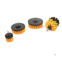 HBM 4-piece cleaning brush set for the drill