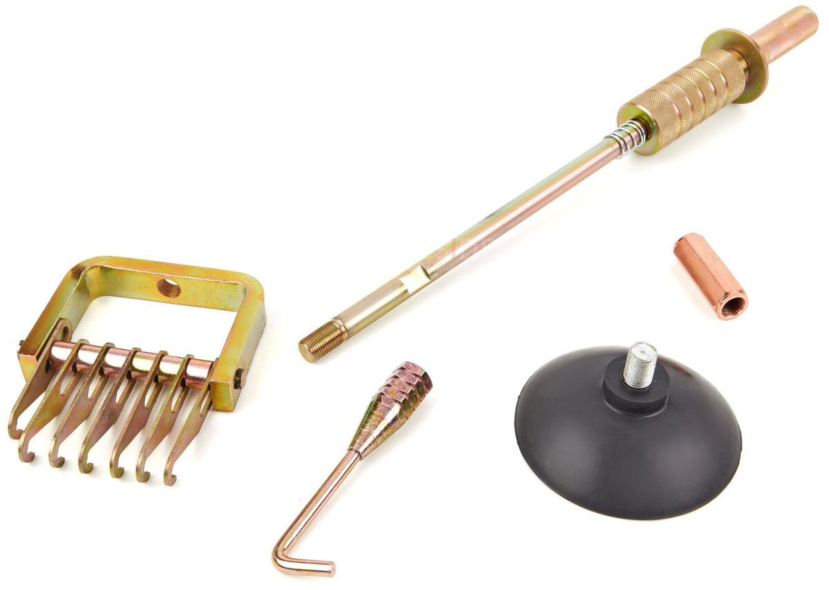 HBM Vakuum-Ausbeulset, Hubabzieher, Ausbeulen ohne Spritzen mit 3 Aufsätzen