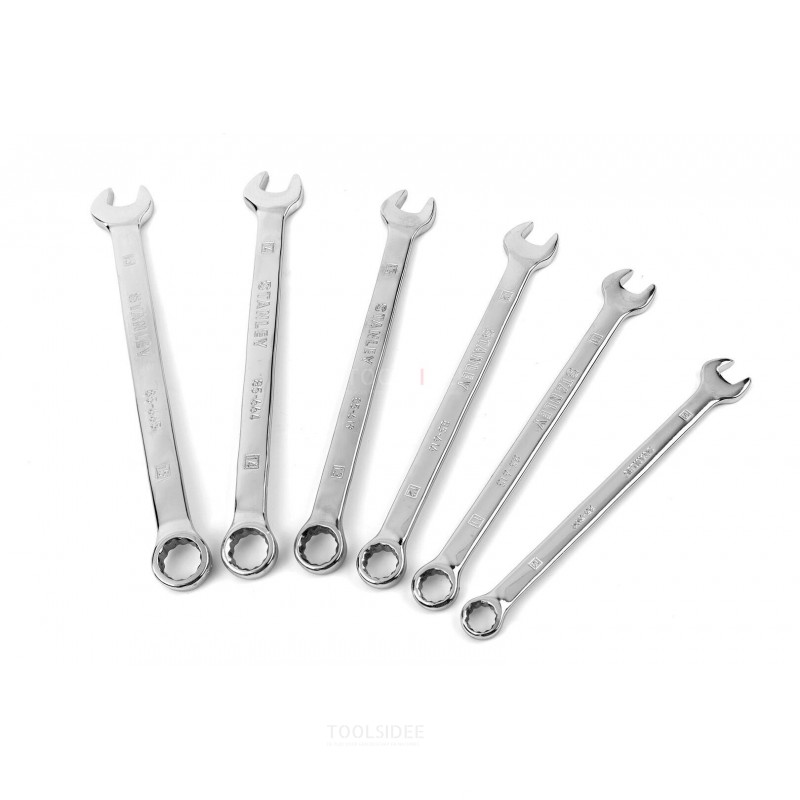 Stanley 6-piece ring spanner, open-ended spanner set - toolsidee.co.uk