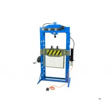 Pressa a telaio professionale HBM da 50 tonnellate, pressa da officina con cremagliera di sicurezza Pressa a telaio professionale HBM da 50 tonnellate, pressa da officina con cremagliera di sicurezza