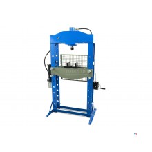 Pressa a telaio professionale HBM da 50 tonnellate, pressa da officina con cremagliera di sicurezza Pressa a telaio professionale HBM da 50 tonnellate, pressa da officina con cremagliera di sicurezza