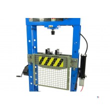 Pressa a telaio professionale HBM da 50 tonnellate, pressa da officina con cremagliera di sicurezza Pressa a telaio professionale HBM da 50 tonnellate, pressa da officina con cremagliera di sicurezza