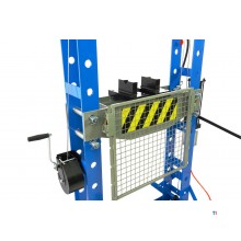 Pressa a telaio professionale HBM da 50 tonnellate, pressa da officina con cremagliera di sicurezza Pressa a telaio professionale HBM da 50 tonnellate, pressa da officina con cremagliera di sicurezza