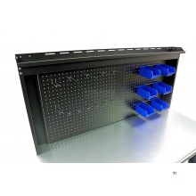 HBM Professional 137 cm 3-Ebenen-Werkbank aus Stahl mit Schublade und Rückwand