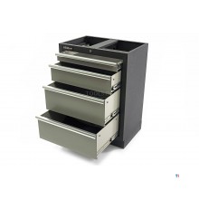 HBM 4 skuffer Profesjonelt verktøykabinett for verkstedutstyr HBM 4 skuffer Profesjonelt verktøykabinett for verkstedutstyr