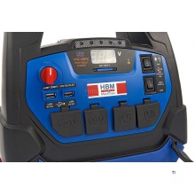 HBM Professional Auto Start Booster, Jumpstarter Battery Booster, 230 V, 12 V, 22 Ah