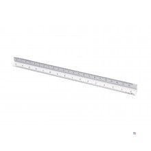 Silverline 300 mm. aluminum scale ruler