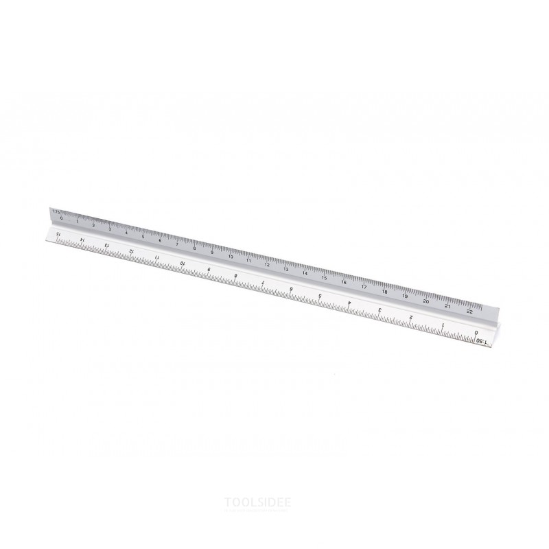 Silverline 300 mm. aluminum scale ruler