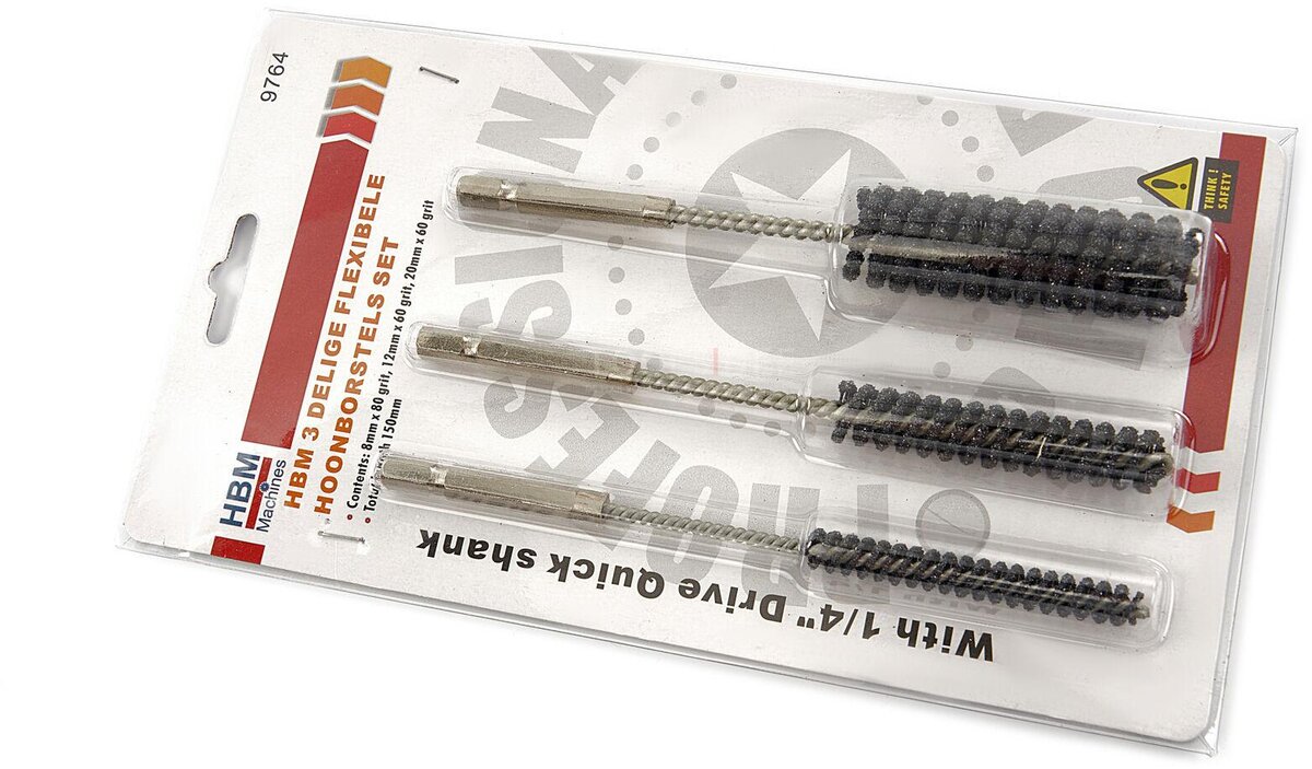 HBM 3-teiliger Satz flexibler Abziehbürsten