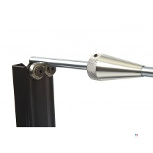 HBM motorsykkeldekkbalanseringsenhet med justerbare ben