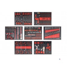 HBM 274 Piece XL Premium Filled Tool Trolley With Door and Carbon Inlays