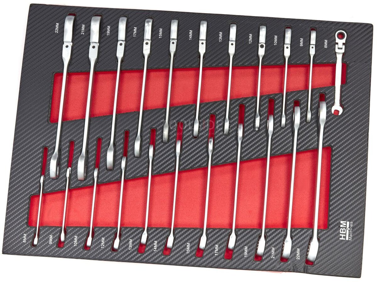 HBM 274 Piece XL Premium Filled Tool Trolley With Door and Carbon Inlays