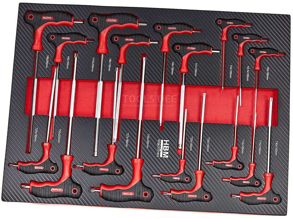 HBM 274 Piece XL Premium Filled Tool Trolley With Door and Carbon Inlays