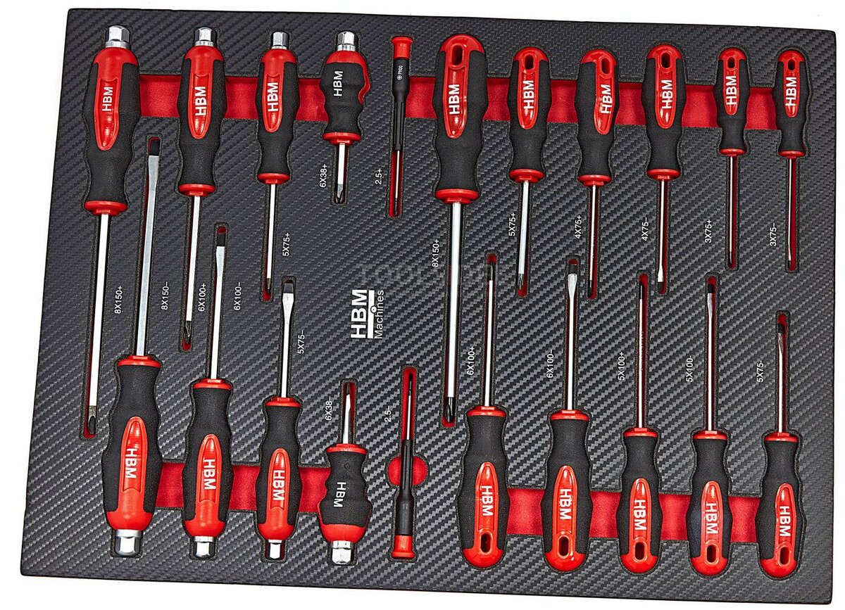 HBM 274 Piece XL Premium Filled Tool Trolley With Door and Carbon Inlays